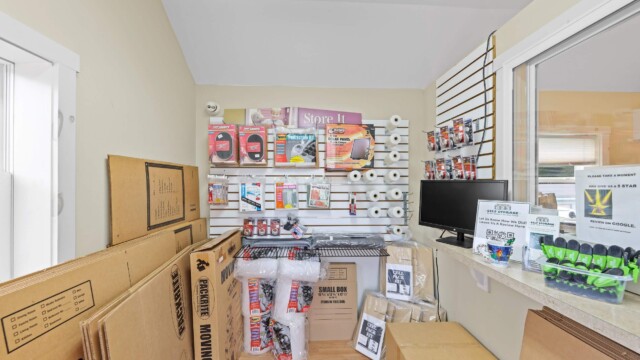storage supplies solid in office at Kings 625 Self Storage near Bowmansville, PA